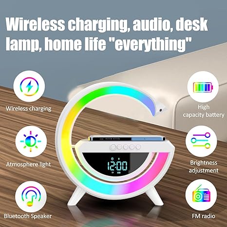 Digital Led Wireless Charging Speaker