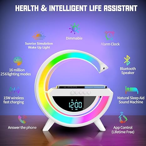 Digital Led Wireless Charging Speaker